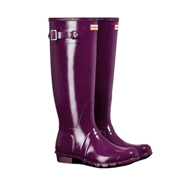 Hunter Purple Rainboots - Picture 1 of 16